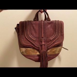 Anthropologie Brown Leather Cross Body/Satchel